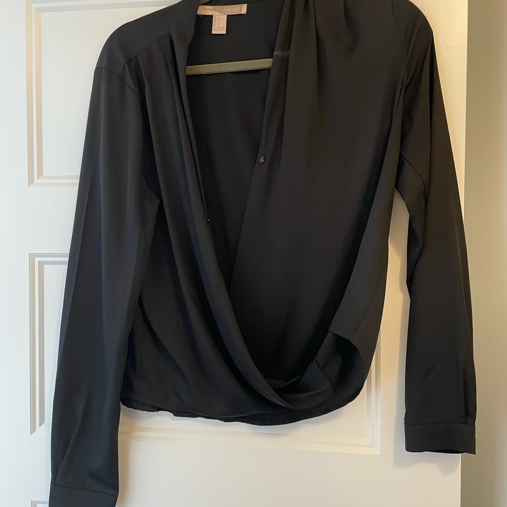 Silk black blouse